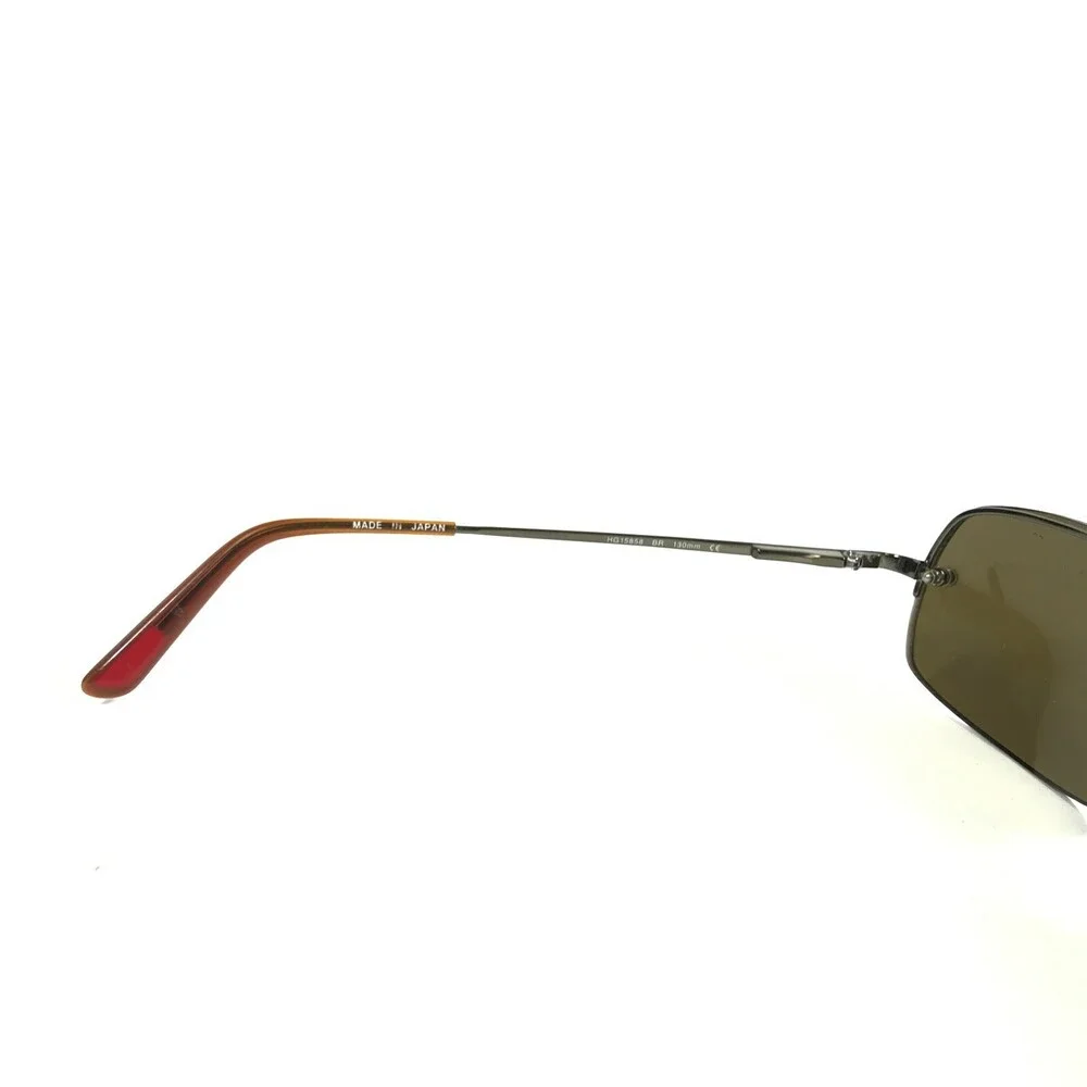 Hugo Boss Sunglasses HG15858 BR Gunmetal Gray Frames with Green Lenses 59-18-130